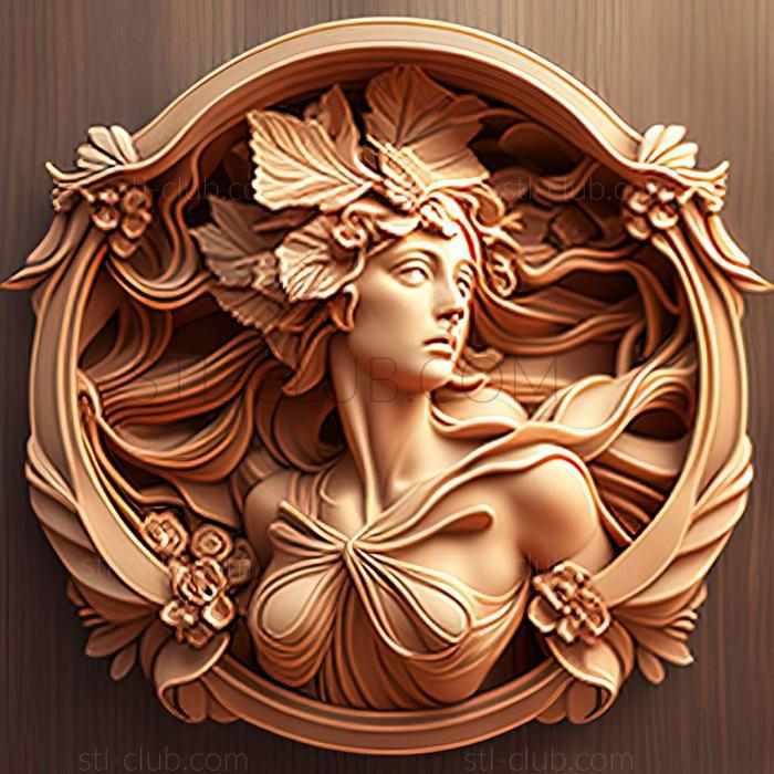 3D model style mucha (STL)